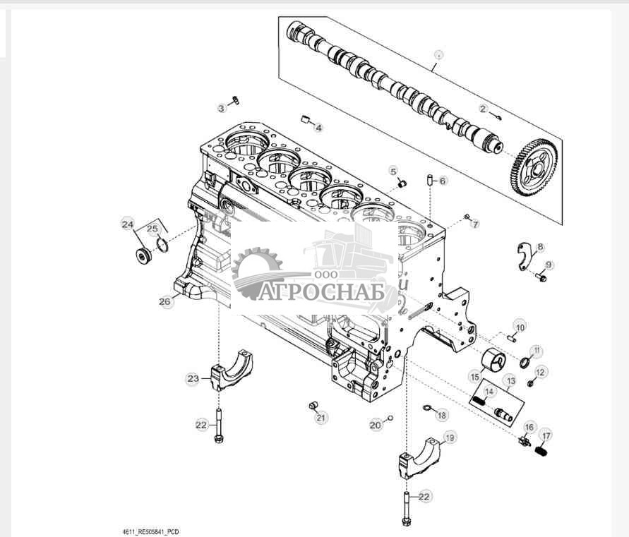 4611 Блок цилиндров 